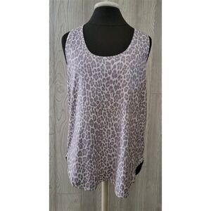 NWT Calme L Effect Draped Racer Back Tank 100330